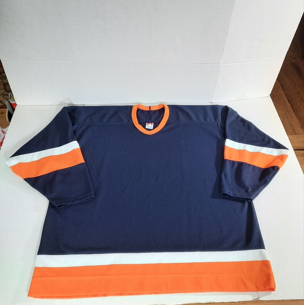Vintage CCM Air-Knit Blank Hockey Jersey Made in Canada - Picture 2 of 5